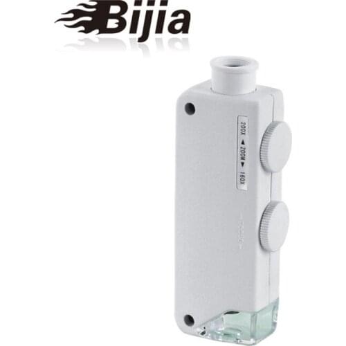 BIJIA 160-200x Antique Antique Jewelry Gemstone Crafts Identification Magnifier MG10081-1A