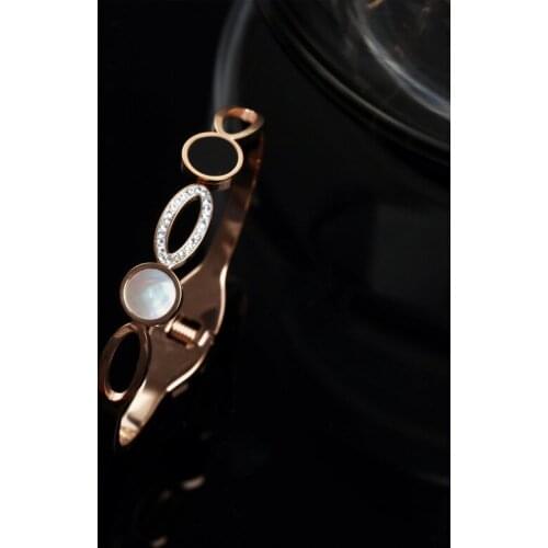 POTCET Stainless Steel Titanium Steel Bracelet Geometry Party Travel Anniversary Personality Trend Jewelry