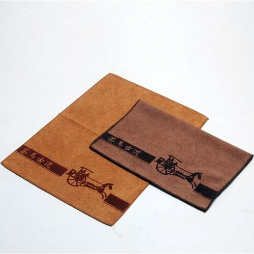 Retro Chinese Chariot Superfine fiber tea towels absorbent strong kung fu tea towels high-grade tea cloth napkins tea tools