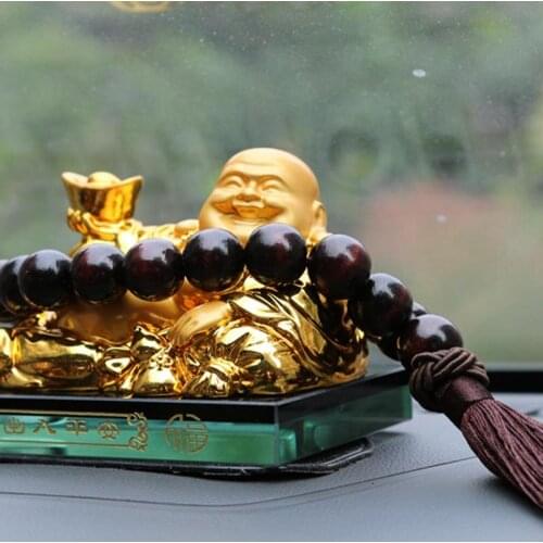 Wooden Buddha 21 Bead Car Rearview Mirror Decoration for SEAT Ibiza Leon Toledo Arosa Alhambra Exeo FR Supercopa Mii Altea