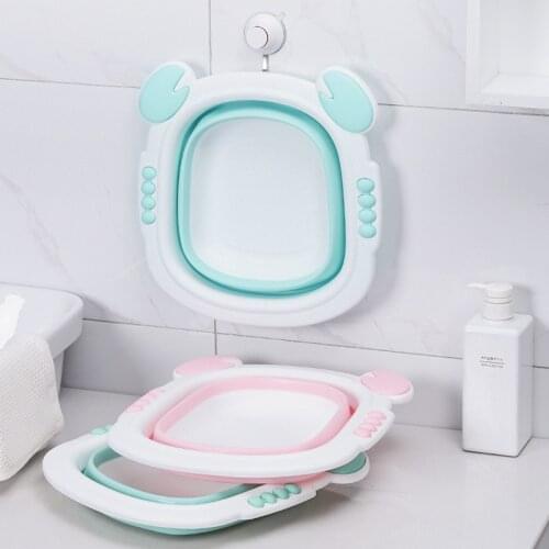Babies' Wash Basin Baby Washbasin Foldable Washbasin Feet-Washing Basin Cartoon Children Washbasin Wash Ass baby tub