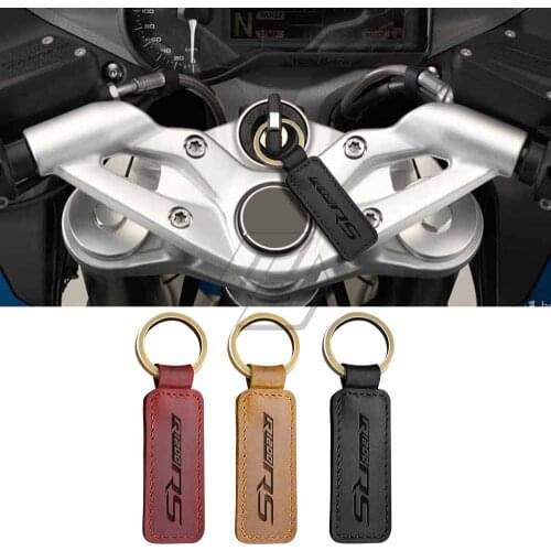 For BMW Motorrad R1200RS R1200 RS Motorcycle Cowhide Keychain Key Ring