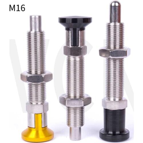 Index Bolts ,Longer Thread,Handle Retractable Plungers, Indexing Plunger, Index Screw, M16*1.5,Aluminum Knob.VCN244