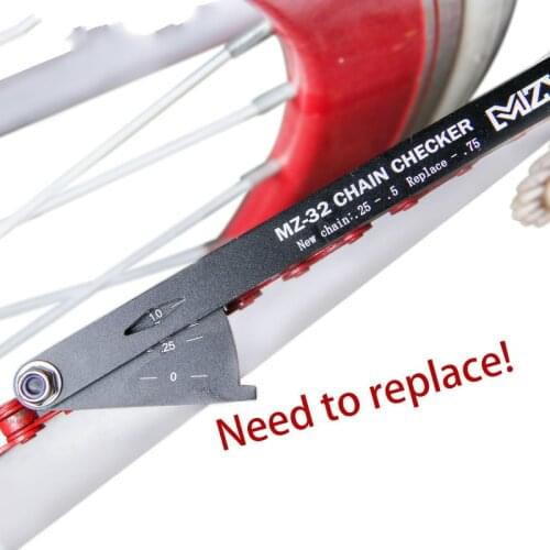 Bicycle Bike Chain Checker Wear Indicator Measure Tool Gauge Repair checker Bicycle Accessories Repair Tools moutain bike tools