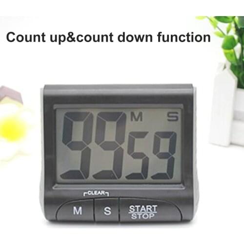 Countdown Kitchen LCD Digital Timer Cooking Time Reminder Student Electronic Alarm Clock