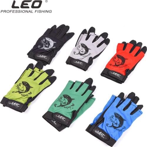 Leo Fingerless Fishing Gloves