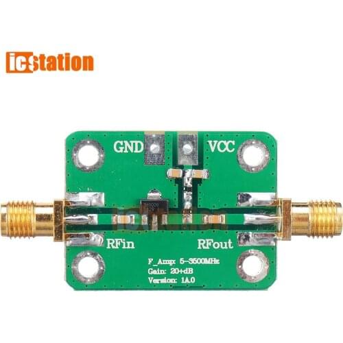 LNA 5-3500MHz RF Wideband Low Noise Amplifier Gain 20dB Signal Receiver Board Wireless Communication Module