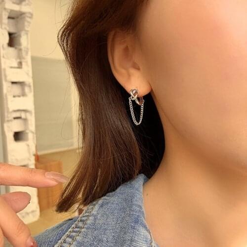 Miuoxion Vintage Tassel Earrings Simple Chain Personality Hip Hop Jewelry For Women Feature Namour Charm Gift All Seasons