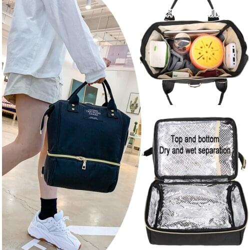 Fashion Mom Backpack Multi-function Mummy Maternity Nappy Bag Waterproof Diaper Bag Organiz Baby Travel Stroller Bag