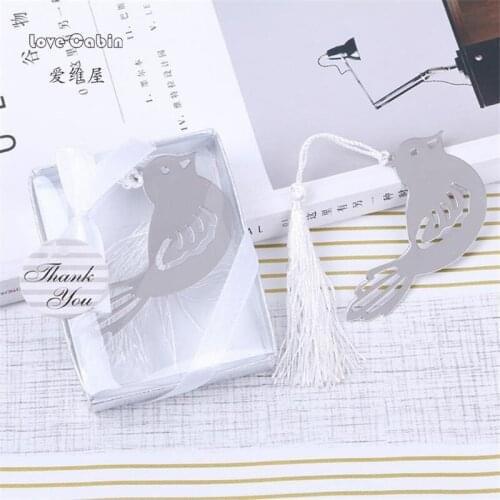 Newest Arrival Love Birds Metal Bookmark Wedding Favors And Gifts Bridal Shower Party Casamento Souvenior Giveaway For Guests