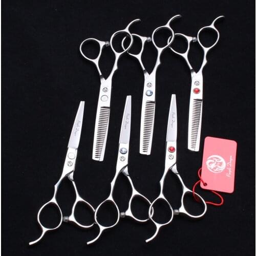 Left Hand 5.5" 16cm Purple Dragon Barber Scissors Cutting Scissors Thinning Shears Styling Tool Professional Hair Scissors Z8000