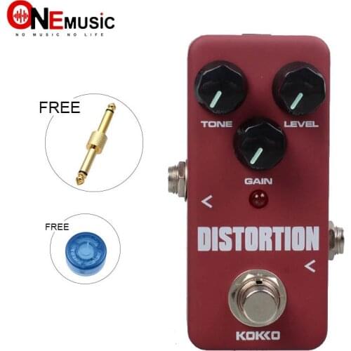 KOKKO FDS2 Portable Mini Distortion Guitar Effect Pedal With Gold Straight Connector