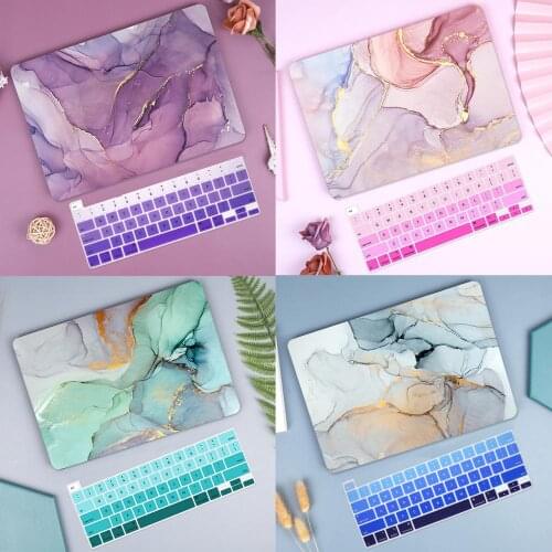 Redlai 2020 Laptop Case for MacBook Pro 13 inch A2289 A2338 Touch Bar Marble Plastic Hard Cover Air Pro Retina 11 12 13 16 A2179