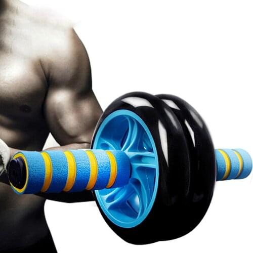 Abdominal Wheel Roller No Noise Muscle Double-wheeled Abdominal Roller Workouts Abdominal Fitness Exercise Equipment