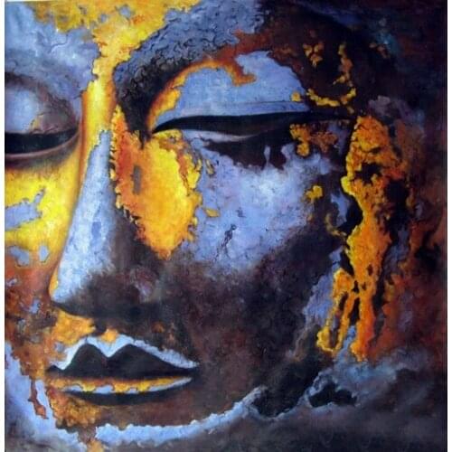 Handmade Buddha Caturiddhipada art oil painting -36 " HUGE hand painted painting # accept custom painting