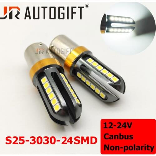20xP21W 1156 BA15S 1157 BAY15D S25 LED Canbus 12-24V Car Bulb 3030 24SMD Reverse DRL Auto Turn Signal Light Indicator brake Lamp