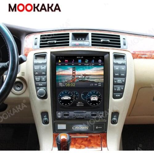Verticl Screen Tesla Android 9.0 Car Multimedia Player For TOYOTA CROWN 12th 2005-2008 GPS Navi Audio Radio Stereo Wifi HeadUnit
