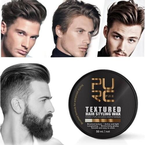 50ml Strong Hold Hair Styling Wax For Men Hold Hair styles Matte Finished Molding Wax Brushed Cream Stereotypes Type Styling Mud