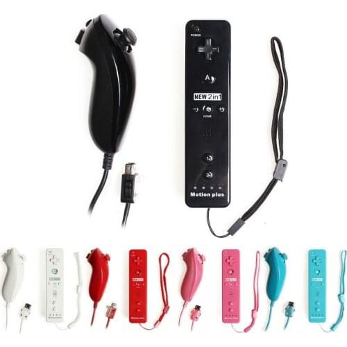 Built-in Motion Plus Wireless Remote Gamepad Controller For Nintend Wii Nunchuck For Nintend Wii Remote Controle Joystick Joypad