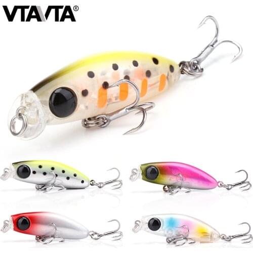 VTAVTA 40mm 2.3g Floating Mini Crankbaits Fishing Lures For Pike Wobblers Trout Lure Hard Artificial Bait Fishing Tackle 2021