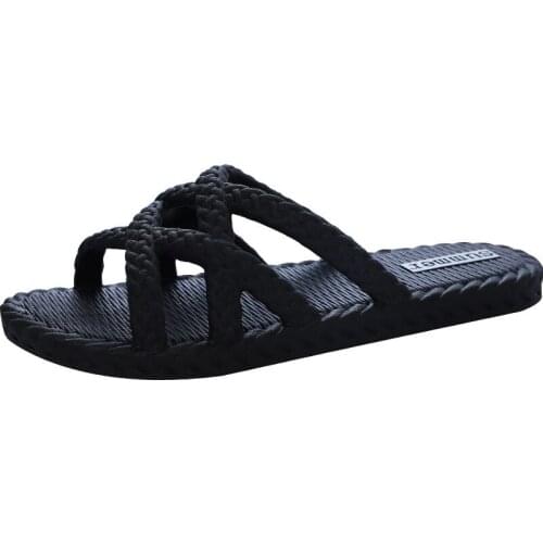 2021 New Arrival Summer Women Flip Flops High Top Beach Sandals Anti-slip Zapatos Femme Casual Soft Bottom Beach Shoes Cheap