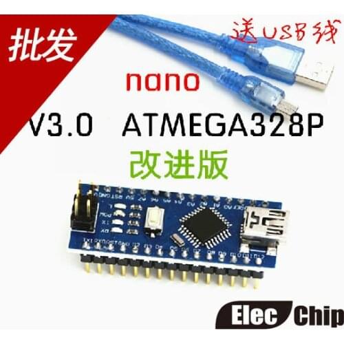 1pcs Nano 3.0 controller compatible for arduino nano CH340 USB driver with cable Nano v3.0 ATMEGA328P