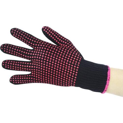 1Pc Dual Use Hair Straightener Curler Hairdressing Heat Resistant Finger Glove Thermal Styling Gloves Salon Tools