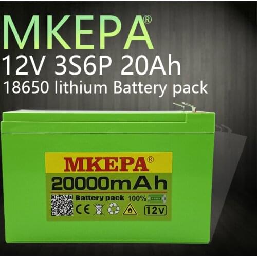 12V 20Ah 3S6P sprayer device18650lithium battery pack used for backup power surveillance camera solar equipment toy car