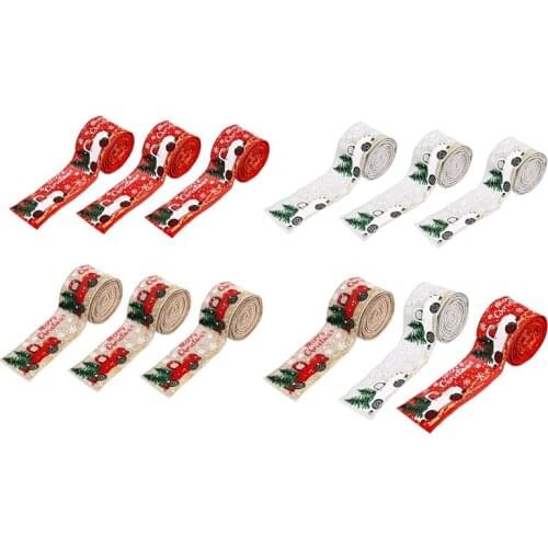 3PCS Christmas Celebration Supplies, Car Christmas Tree Ribbon, Decorative Ribbon, Ribbon, Creative Ribbon