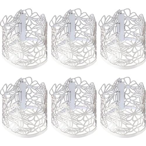 50pcs Hollow Paper Candle Holders Wraps Paper Lamp Enclosures Candle Wraps