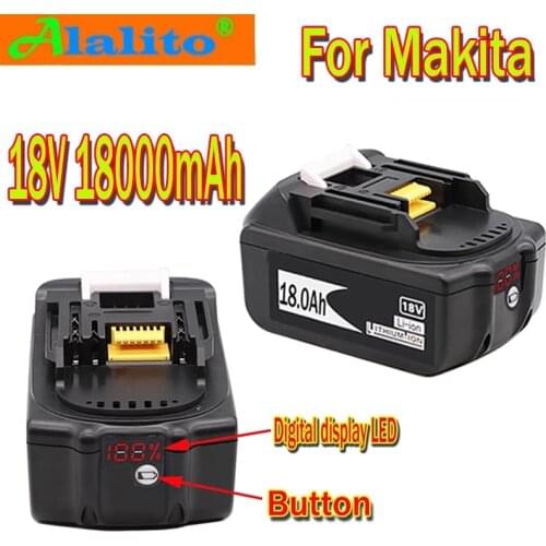 BL1860 Rechargeable Battery18V 18000mAh Lithium ion for Makita 18v Battery BL1840 BL1850 BL1830 BL1860B LXT 400
