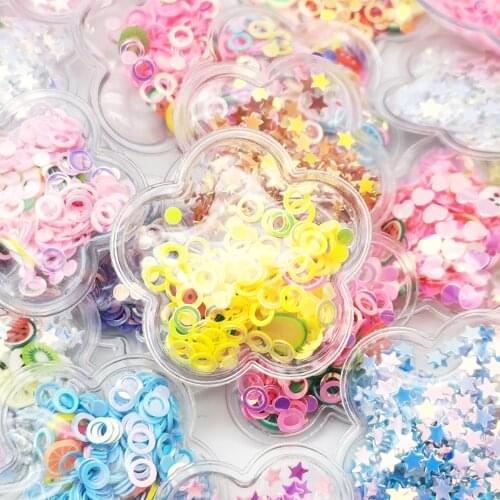 David accessories 30*30mm Transparent Plastic Filling Sequin Appliques for DIY Crafts Hat Patches Headwear Hair Clips,10Yc10434
