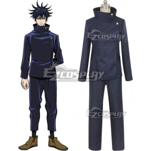 Jujutsu Kaisen Sorcery Fight Megumi Fushiguro Anime Ver. Deep Blue Uniform Set Halloween Suit Adult Outfit Cosplay Costume E001
