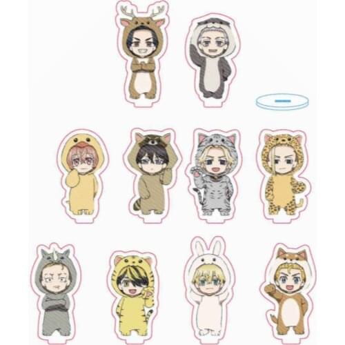 Anime Tokyo Revengers Sano Manjiro Hanagaki Takemichi Q Version Animal Series Pendant Acrylic Keychain Keyring School Bag Charm