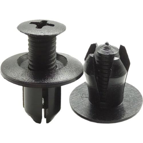 Car Universal 8mm Hole Car Plastic Rivet Bumper Fender Retainer Fastener Push Clips Pin Interior Clip Clasp for Car