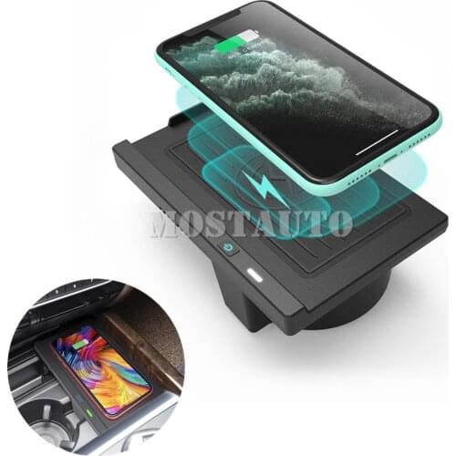 The Phone With QI Wireless Charging For BMW X5 F15 X6 F16 Car Wireless Charger Wireless Phone Fast Charger 2014-2018