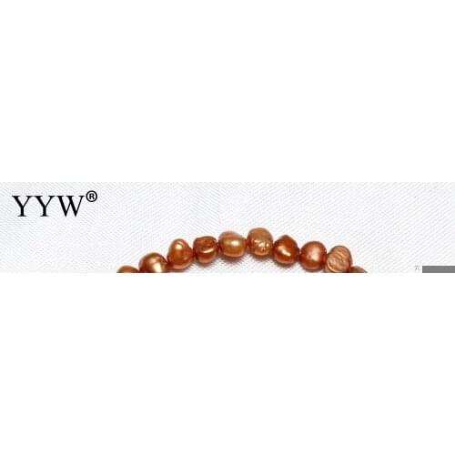 3-4mm Coffee Cultured Potato Freshwater Pearl Baroque Natural Stone Beads for Bracelets Necklace DIY Jewelry Making Strand 14.5"