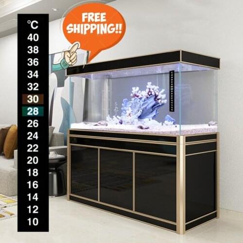 1pcs Stick-on Digital Aquarium Fish Tank Fridge Thermometer Sticker Temperature Temp Measurement Stickers Tools Hot Sale