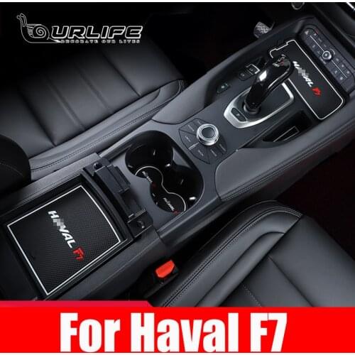 For Haval F7 F7X 2019 2020 2021 Interior Non-Slip Mat Door Groove Pad rubber gate slot cup cushion decoration Car Accessories