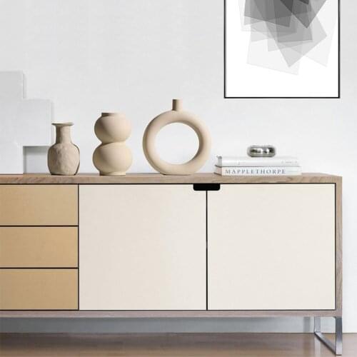 Ceramic Table Flower Vases Nordic Home Decoration Accessories Modern White Plant Art Decor Crafts Wedding Vase for Centerpieces