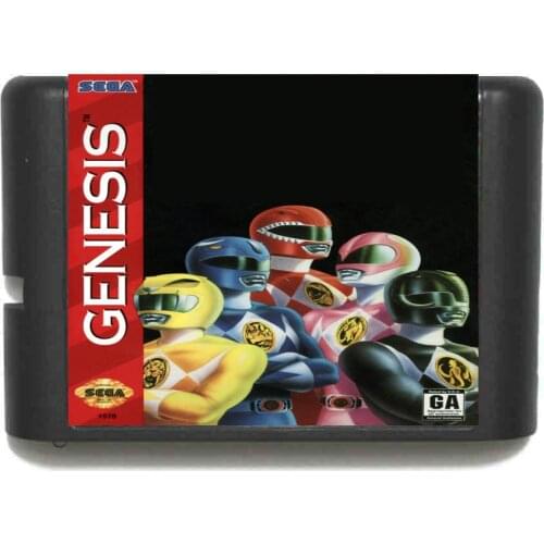 MMPR NTSC-USA 16 bit MD Game Card For Sega Mega Drive For Genesis