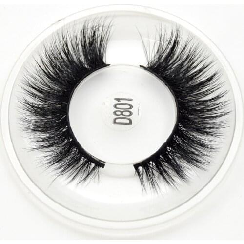 Visofree Eyelashes 1 pair 3D Mink Lashes maquillaje Mink Eyelashes Hand Made Winged Beautiful fluffy lashes False Eyelash D801