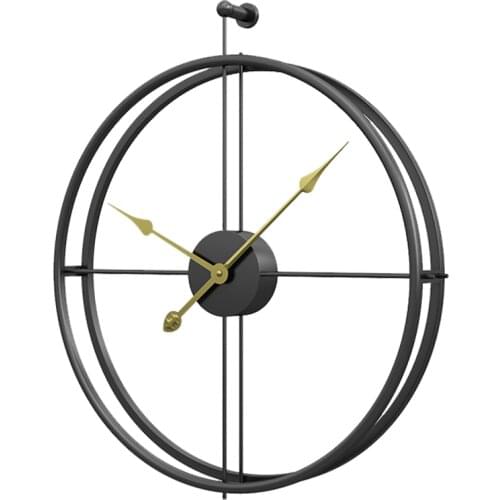 Wrought Iron Wall Clock Home Decoration Office Large Size Wall Clocks Mounted Mute Watch European Modern Design Hanging Watches