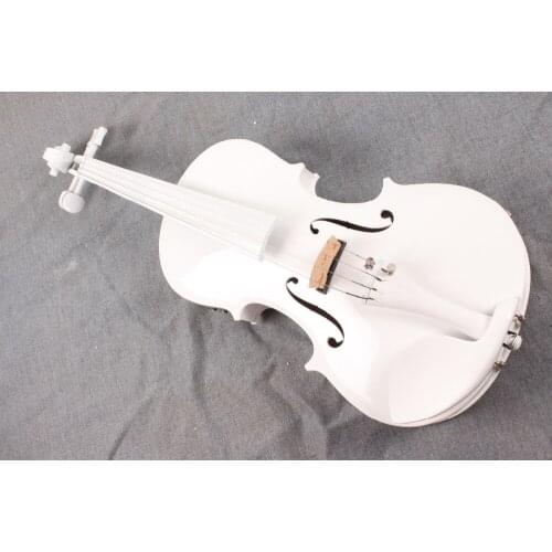 New 4-String white 4/4 Electric Acoustic Violin color #1-2531# what color do you like