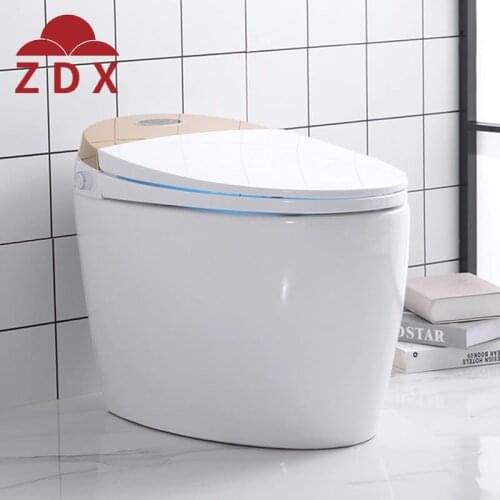New product high quality smart gold integrated toilet with lid