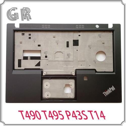 Lenovo Thinkpad T490 T495 P43S T14 Laptop Palmrest Bovenste Case Toetsenbord Bezel Met Fpr Gat Voor C Cover AP1AC000100 02HK957