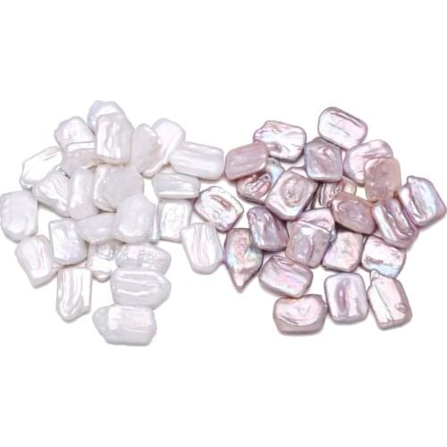 Natural Freshwater Pearl Pendant rectangle Pendants for Making Jewelry DIY elegant necklace accessories Loose Beads