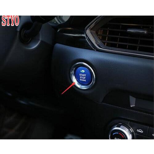 STYO For Mazdas 3 6 M3 M6 CX-3 Axela CX-5 ATENZA CX5 START Engine Button Replace Cover STOP Key Accessories Switch trim