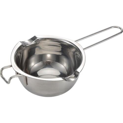 1pc Heat Resistant Stainless Steel Boiler Pot Creative Candy Melting Bowl Melting Pot Cooking Tools Accessories Kitchen Utensil