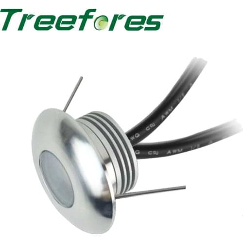 1W IP67 DC 12V Mini LED Spot Light 30mm Outdoor Waterproof Spotlight for Wall Floor and Stair Lighting Lamp CE RoHS